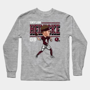 Taylor Heinicke Washington Cartoon Long Sleeve T-Shirt